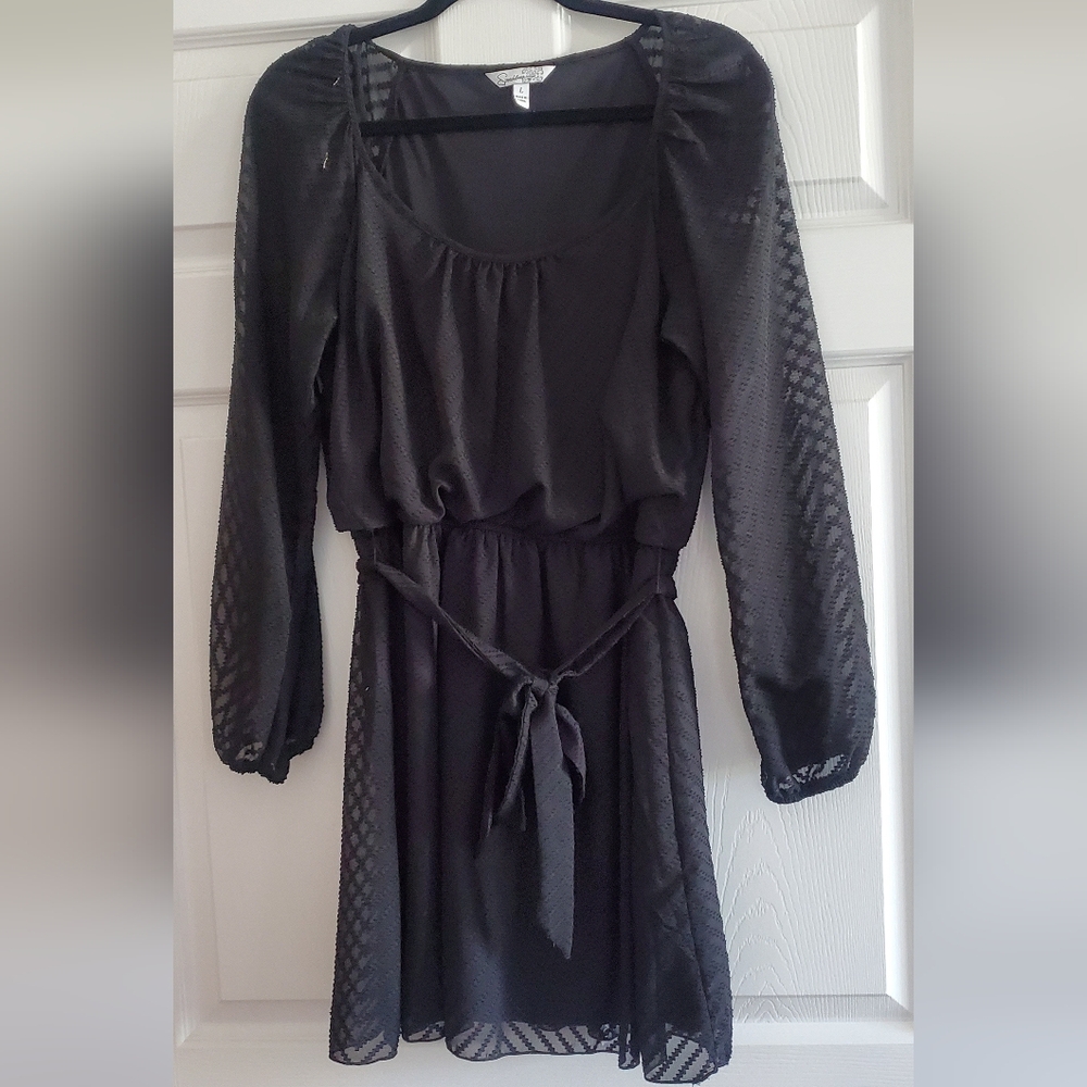 Speeckless Black Long Sleeve Dress Size L